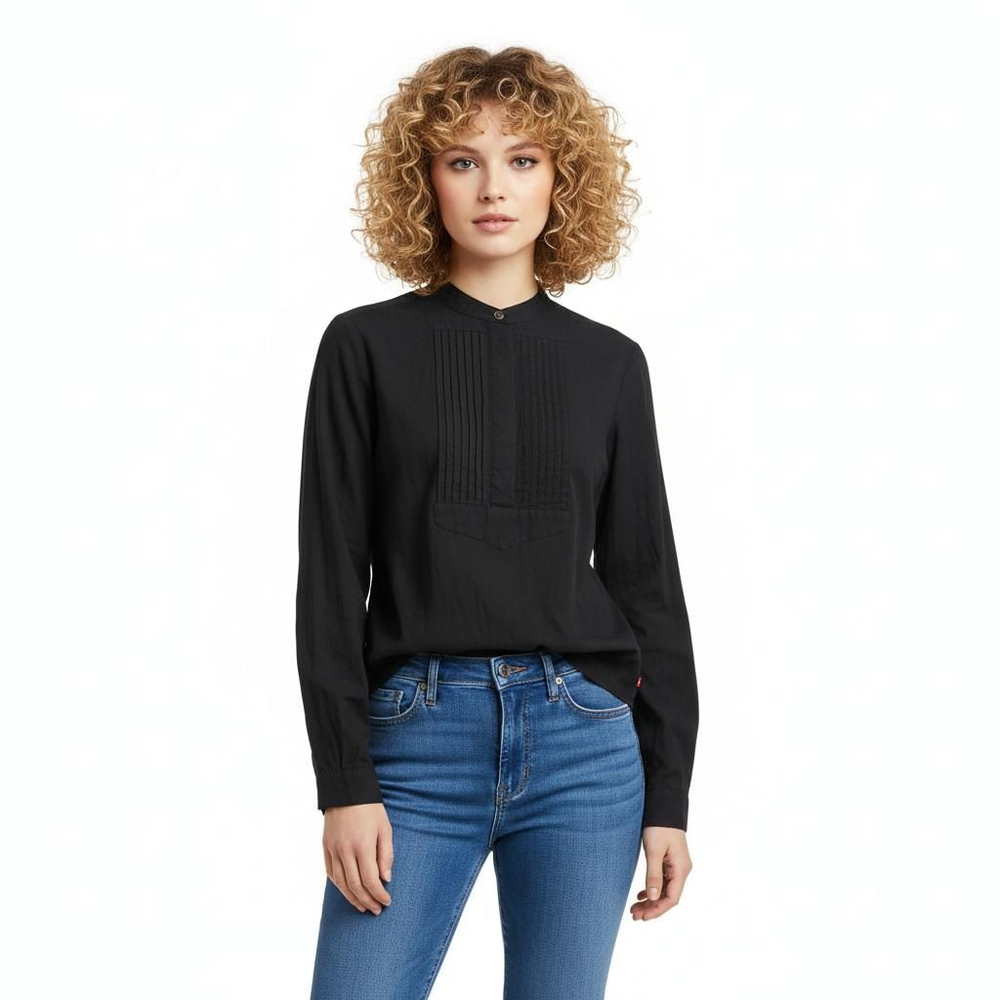 Charles Jourdan Black Blouse - Small